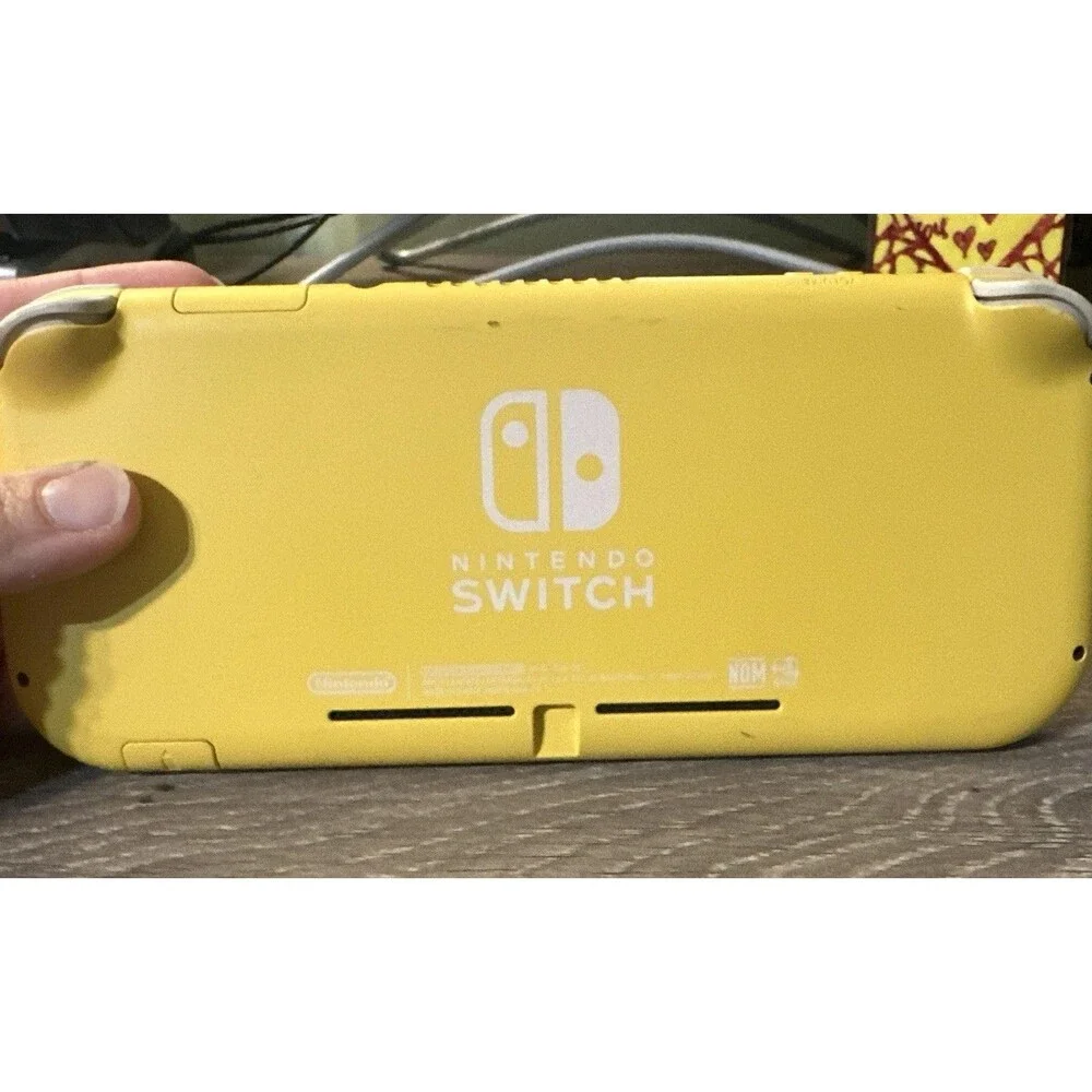 Nintendo Switch Lite Yellow Handheld Console Tested Works w/ microSD Card